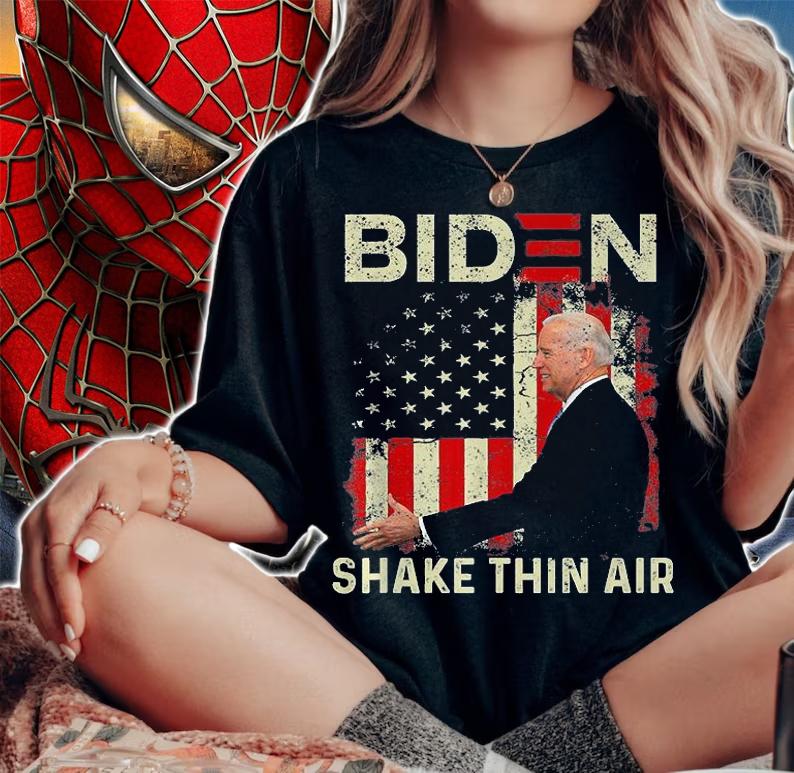 God Bless You All Joe Biden Shake Hands With Air T-Shirt woman shirt