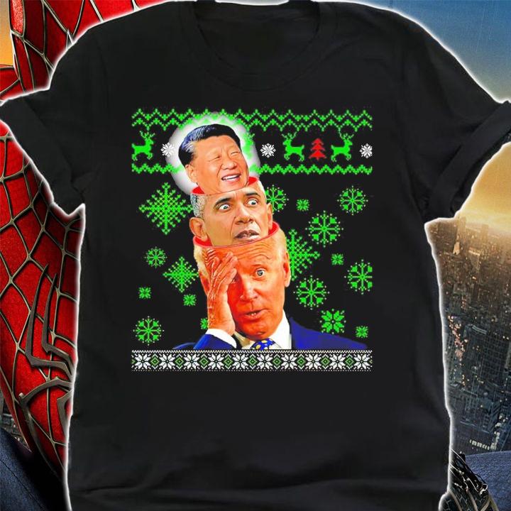 Joe Biden Obama Hu Jintao Ugly Christmas Shirt shirt