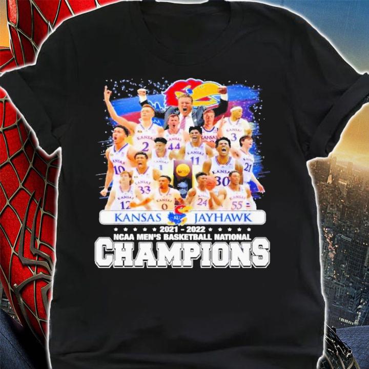 Kansas Jayhawks 2021-2022 NCAA Men's Basketball National Champions Shirt