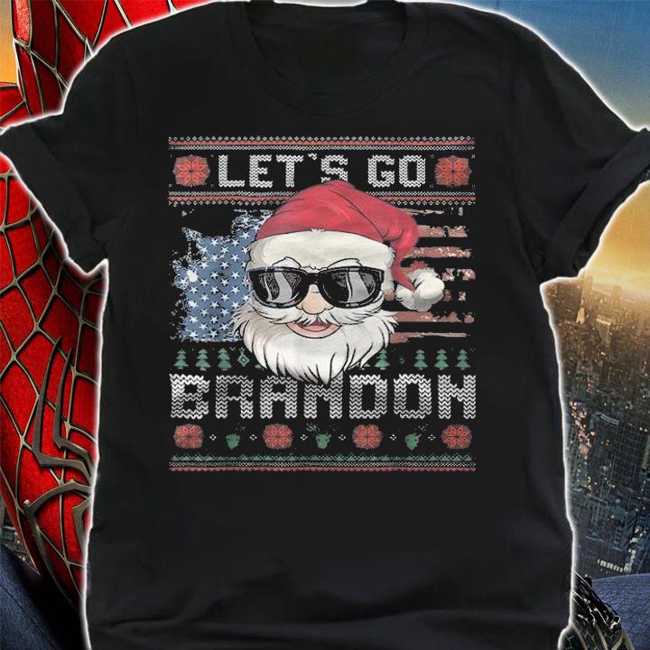 Let's Go Brandon Santa Ugly Christmas FJB Chant T-Shirt shirt