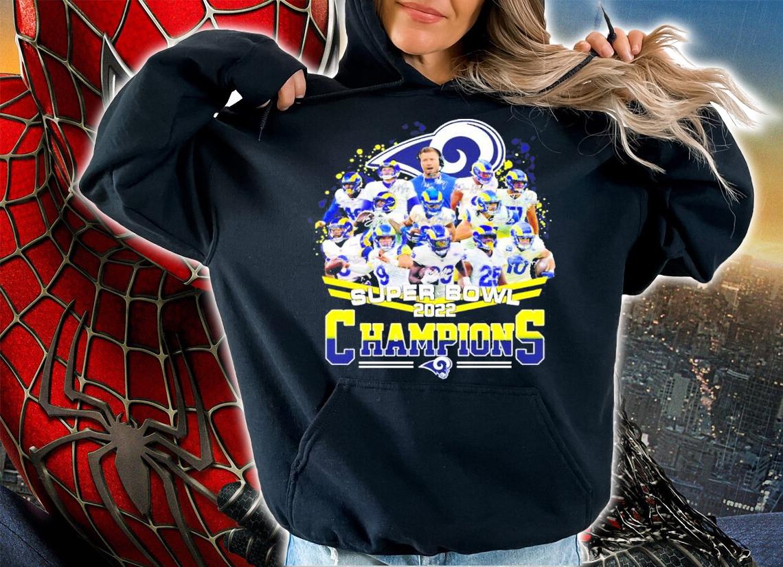 Los Angeles Rams Super Bowl 2022 Champions Signatures Shirt hoodie