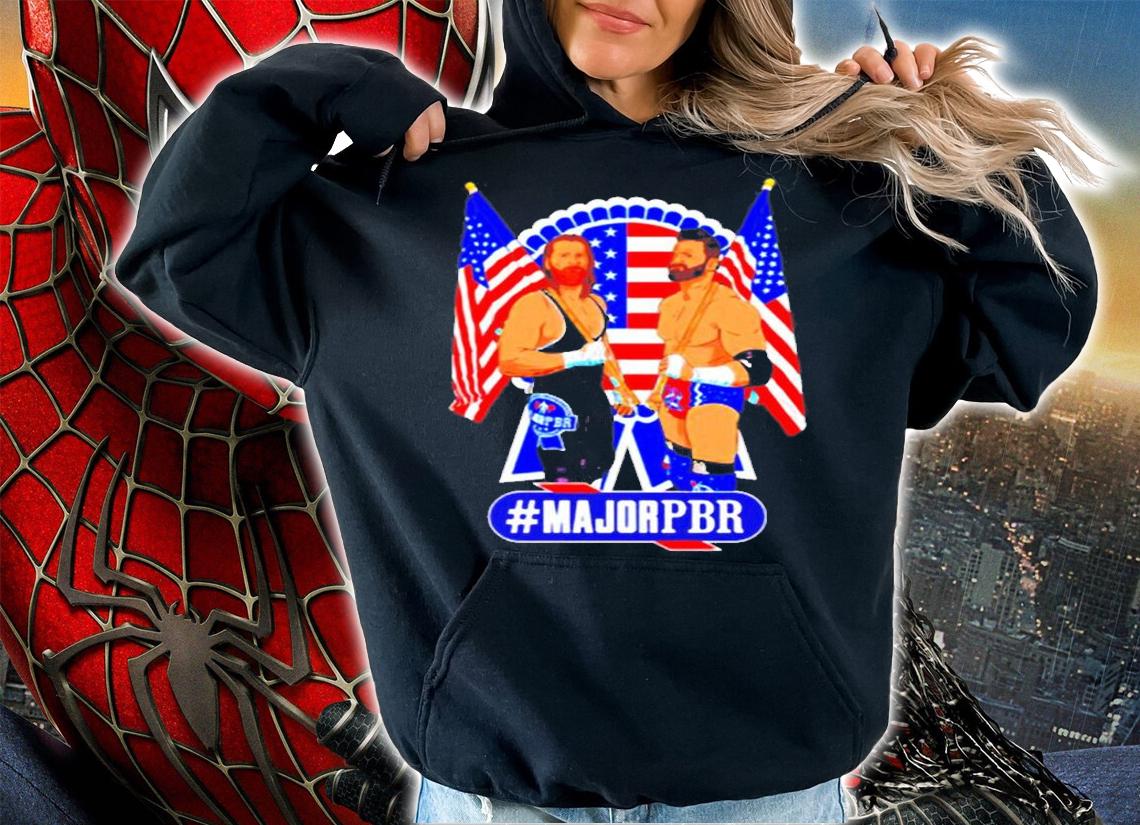 Majorpbr Usa Flag Major Pbr Wrestling Lovers Gift T-Shirt hoodie