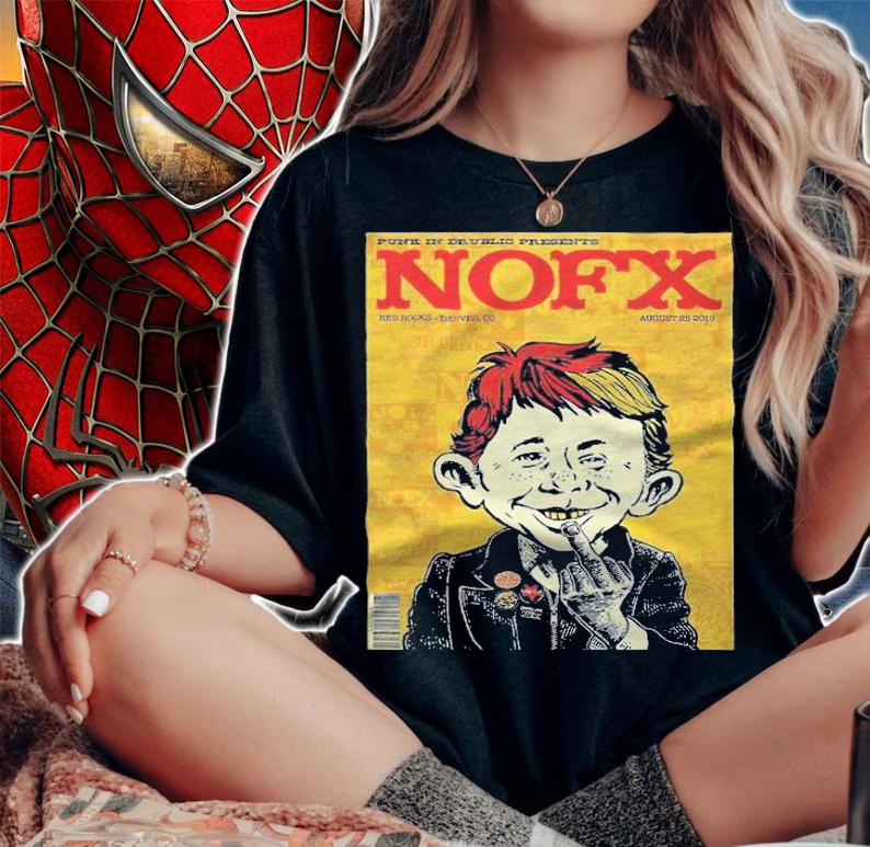 Punk in drublic presents Nofx poster T-shirt woman shirt