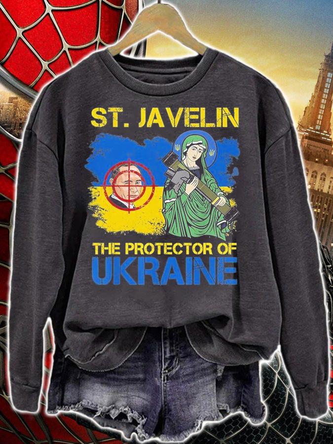 Saint Javelin Great Gift The Protector Of Ukraine T-Shirt