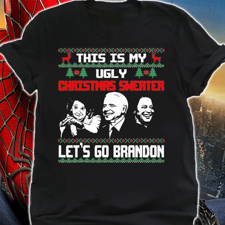 Santa Biden Let's Go Brandon Ugly Christmas Sweater T-Shirt shirt