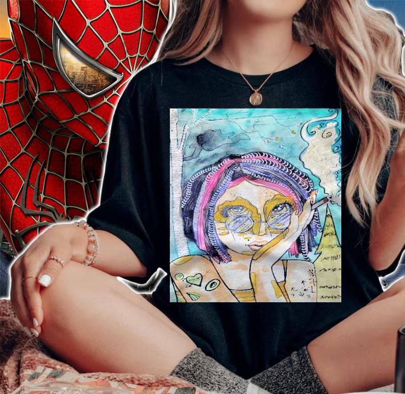 Sunken Shore Beauty Girl Art Shirt woman shirt