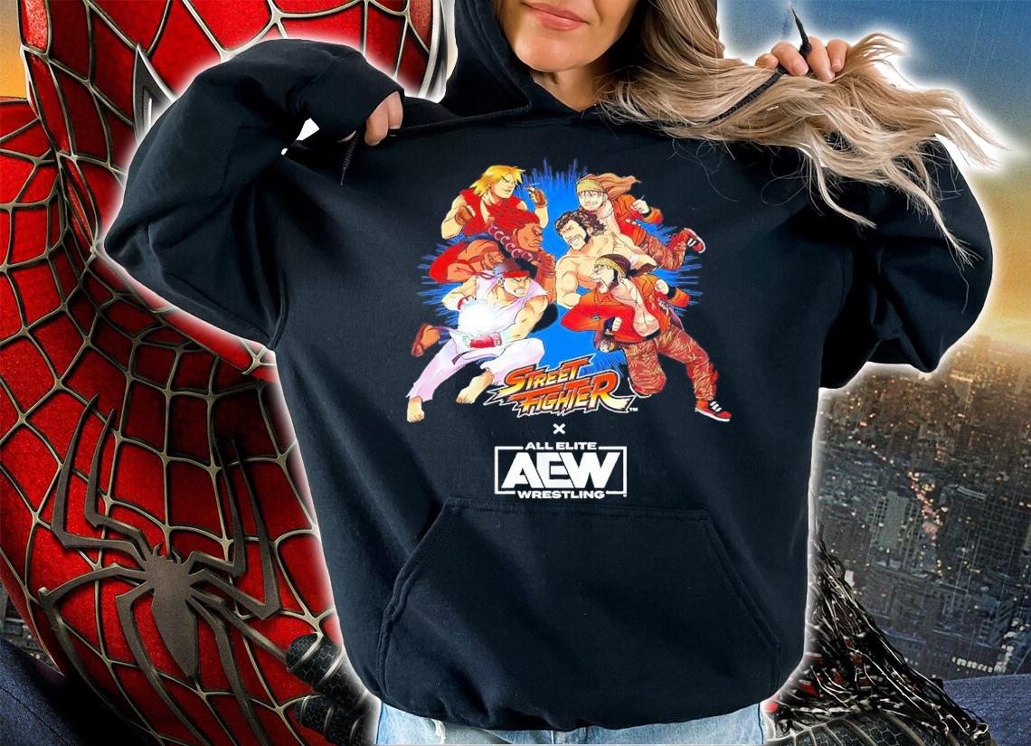 The Elite Street Fighter X AEW Shirt Black Friday Colorway Special Shirt