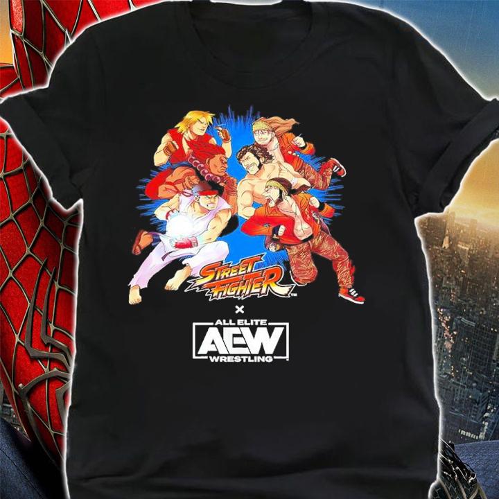 The Elite Street Fighter X AEW Shirt Black Friday Colorway Special Shirt