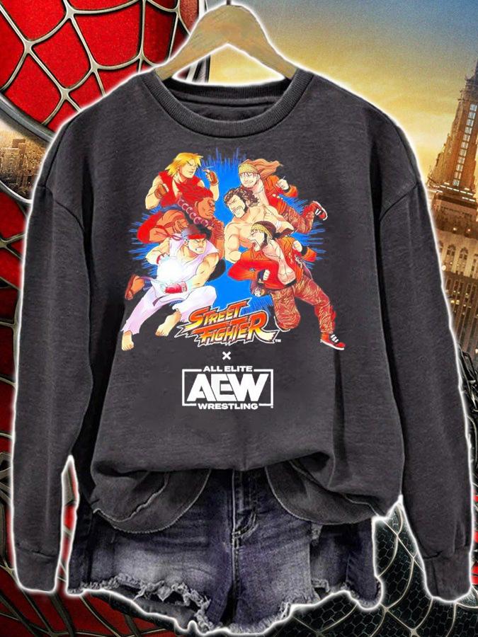 The Elite Street Fighter X AEW Shirt Black Friday Colorway Special Shirt