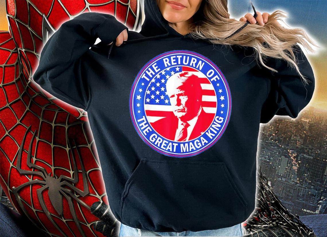 Ultra Maga The Return Of The Great Maga King American Flag T-Shirt