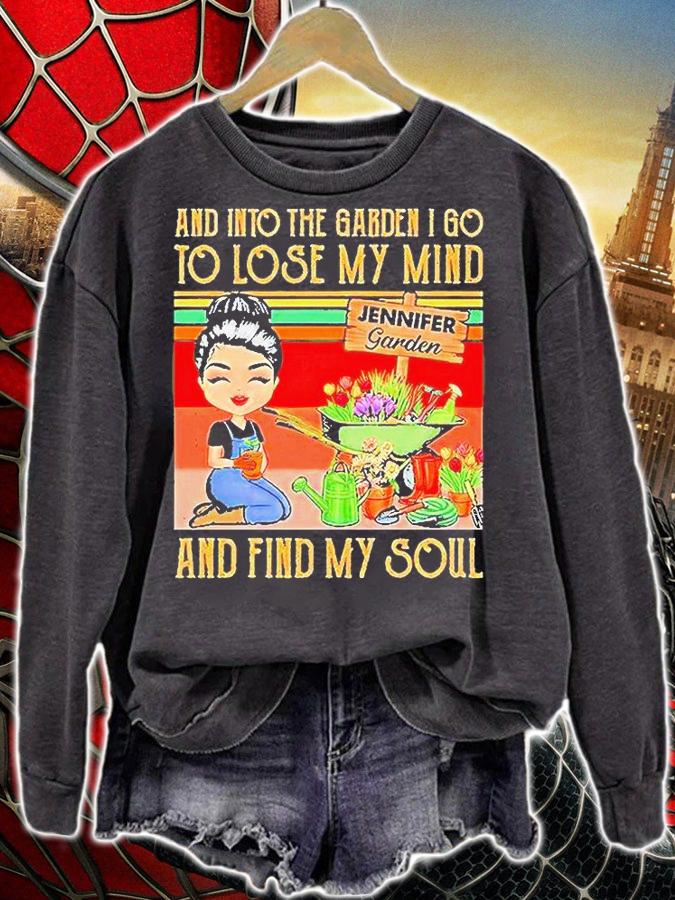 And into the garden I go to lose my mind and find my soul Vintage T-shirt