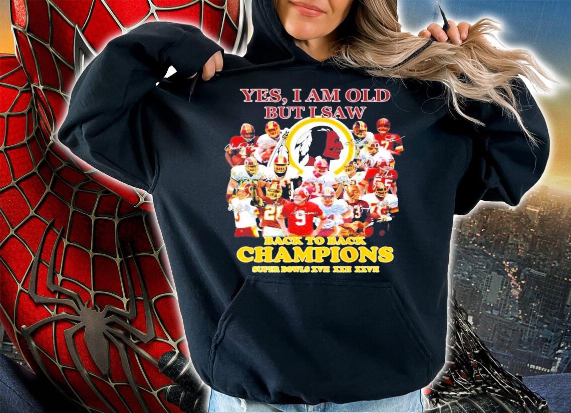 Donna Redskins Yes I am old but I saw back to back Champions signatures shirt