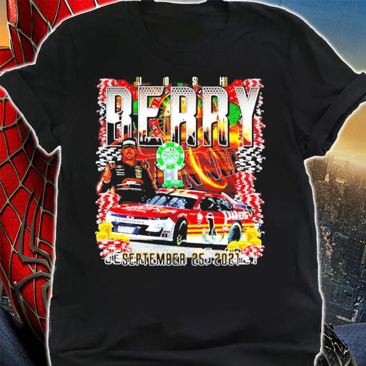 Josh Berry JR Motorsports Official Team Apparel 2021 Pilot Flying J Alsco Uniforms 302 Xfinity Series Race Winner Shirt shirt