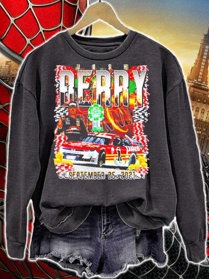 Josh Berry JR Motorsports Official Team Apparel 2021 Pilot Flying J Alsco Uniforms 302 Xfinity Series Race Winner Shirt sweatshirt