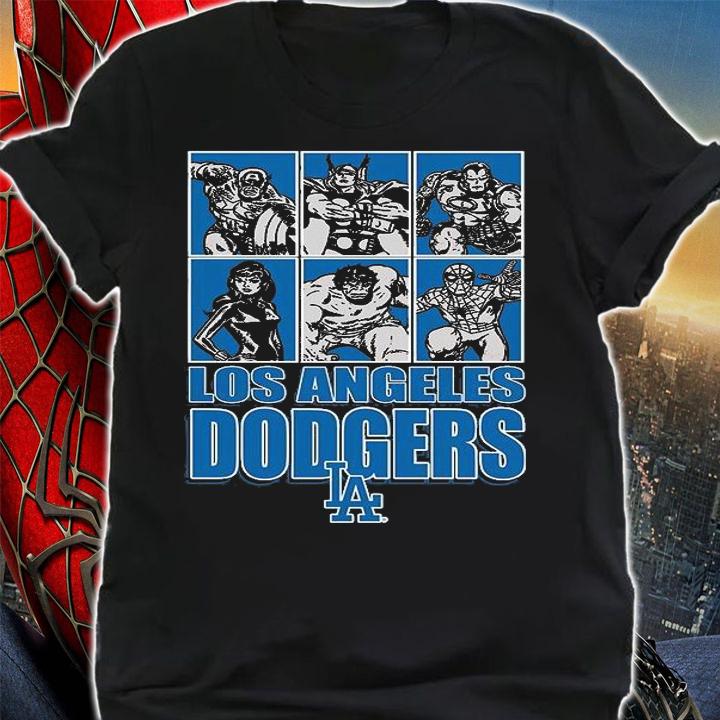 Los Angeles Dodgers Disney Marvel Avengers Line-Up shirt shirt