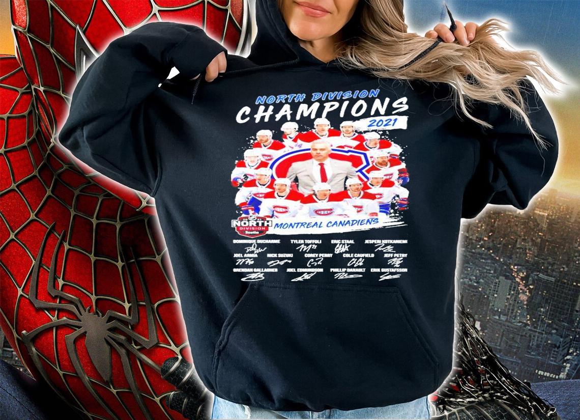 North Division Champions 2021 Montreal Canadiens signature shirt hoodie