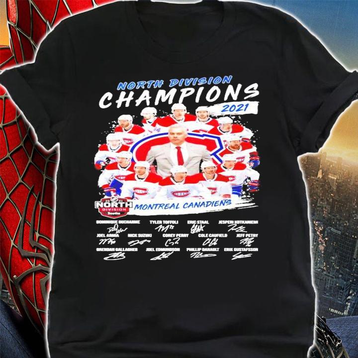 North Division Champions 2021 Montreal Canadiens signature shirt shirt