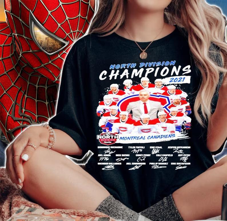 North Division Champions 2021 Montreal Canadiens signature shirt woman shirt