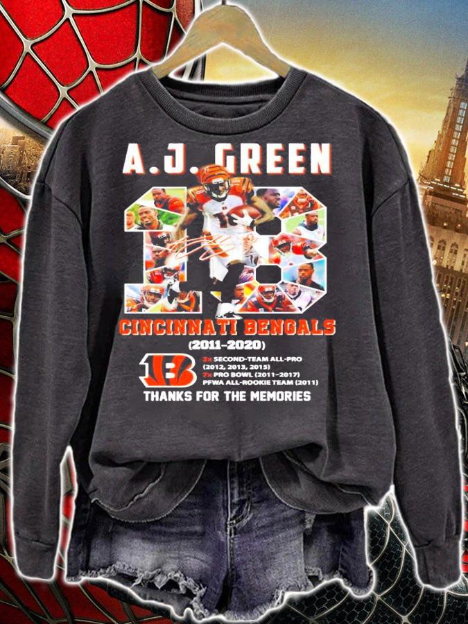 A.J.Green 18 Cincinnati Bengals 2011-2020 thanks for the memories shirt