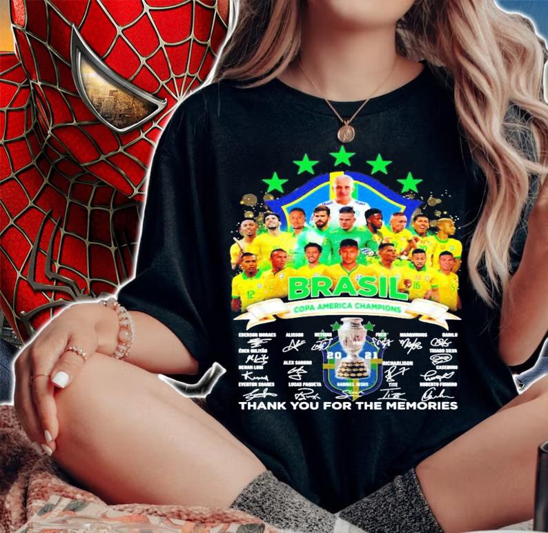 Brasil Copa America Champions signatures 2021 shirt