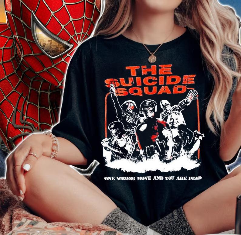 DC Comics The Suicide Squad one wrong move and you are dead T-shirt woman shirt