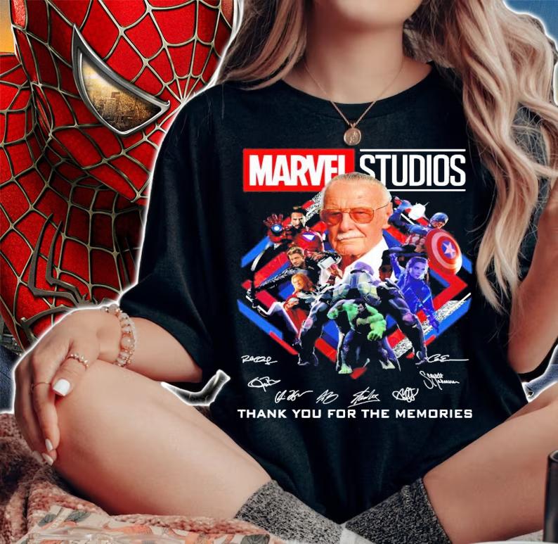 Marvel Studios signature thank you for the memories shirt woman shirt