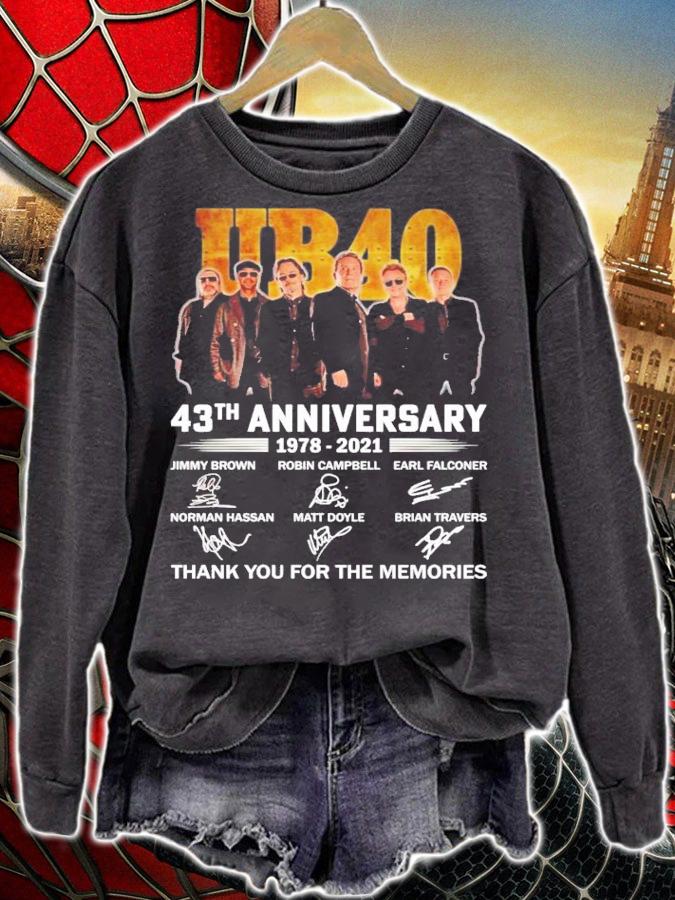 UB40 43th anniversary 1978-2021 signatures shirt t-shirt
