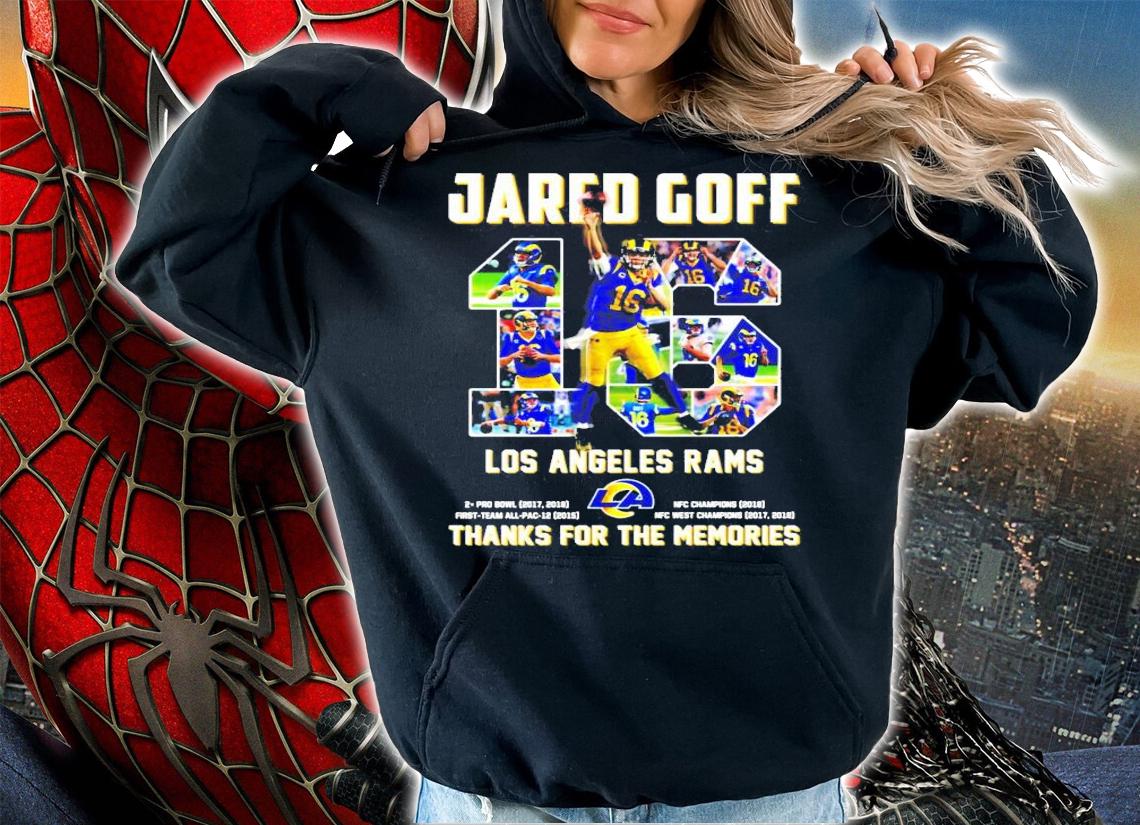Jared Goff Los Angeles Rams thank you for the memories shirt