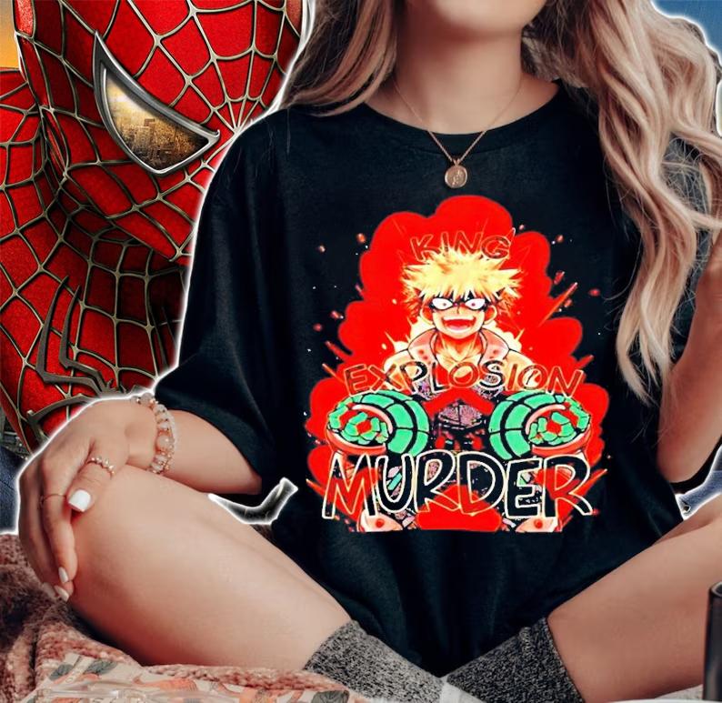 Katsuki Bakugou King explosion murder shirt woman shirt