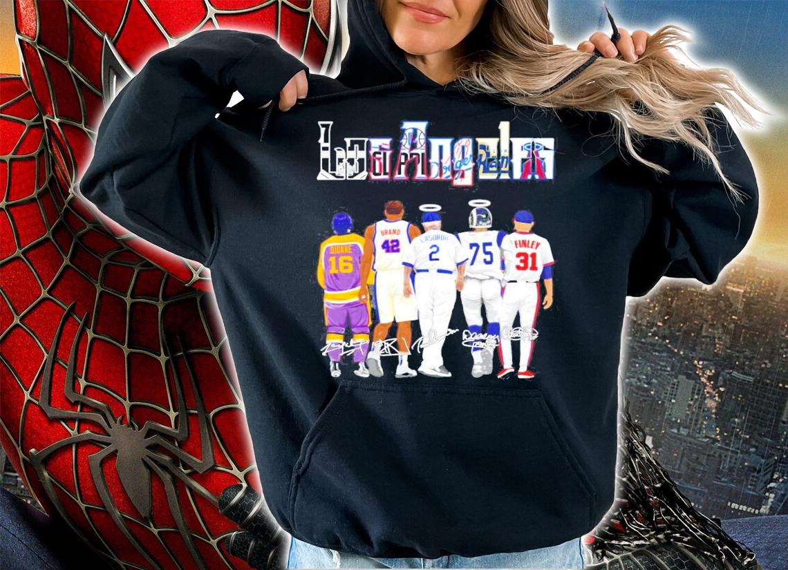 Los Angeles Dionne Brand Lasorda Deacon Jones Finley signature shirt hoodie