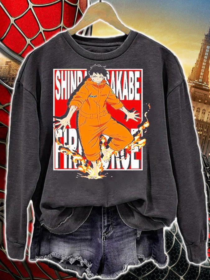 Shinra Kusakabe Fire Force shirt sweatshirt