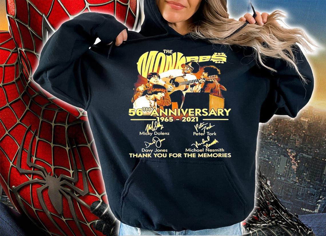 The Monkees 56th anniversary 1965-2021 signature shirt