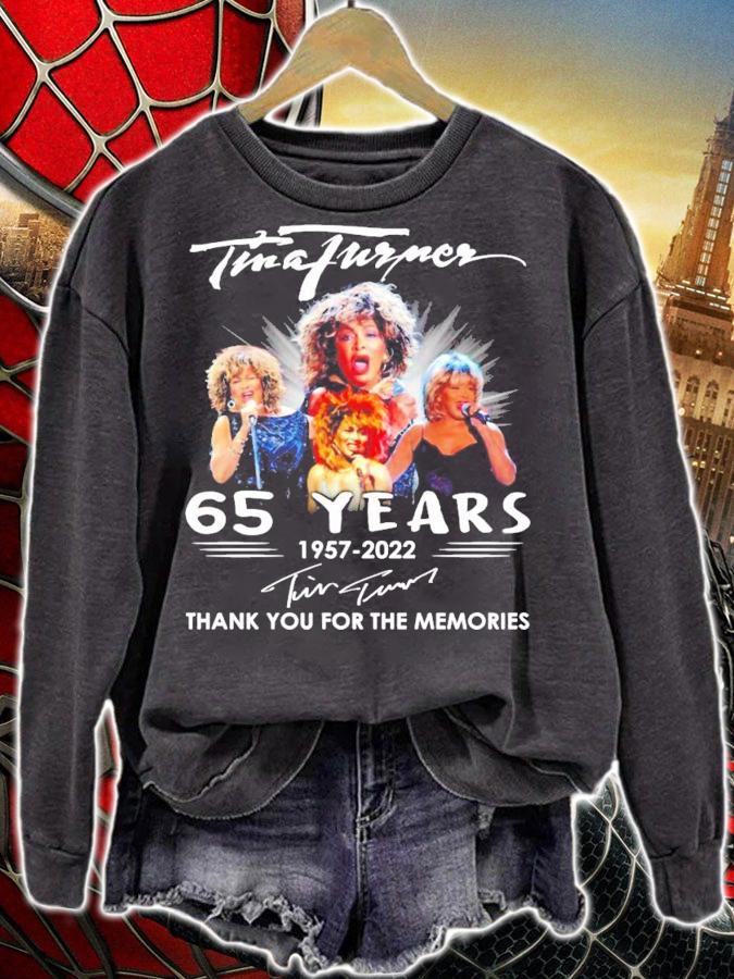 Tina Turner 65 years 1957-2022 signatures shirt sweatshirt