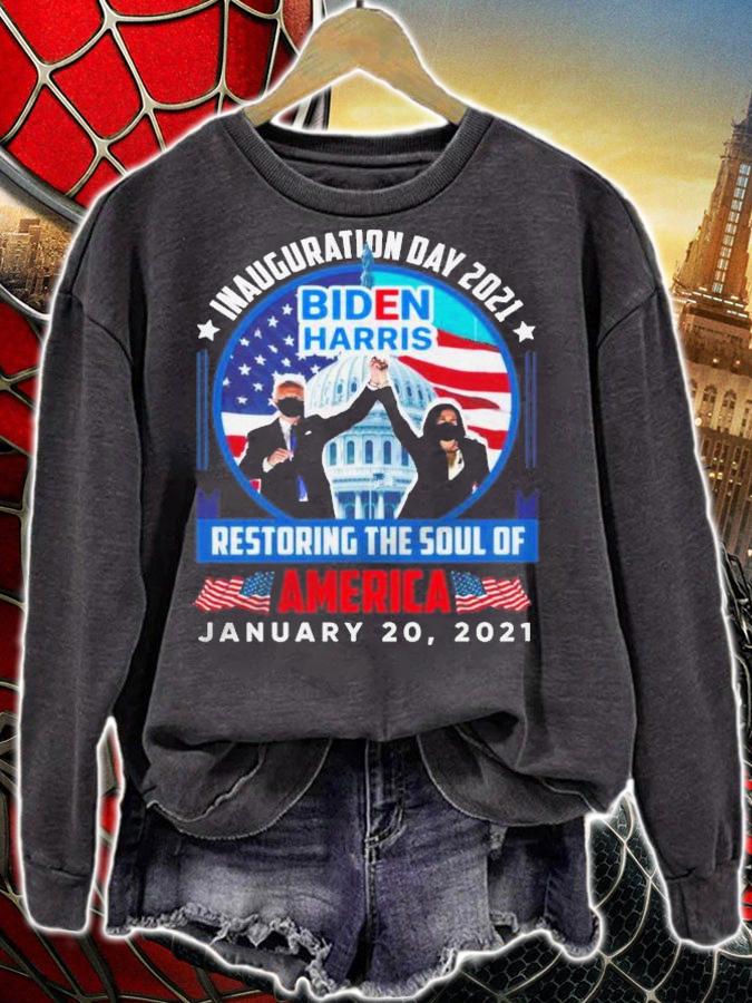 Biden Harris Restore The Soul Of America January 20 2021 Shirt.Jpg sweatshirt