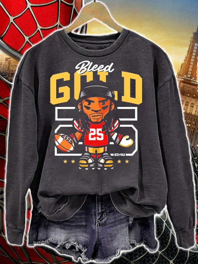 Bleed Gold football KDNJ shirt