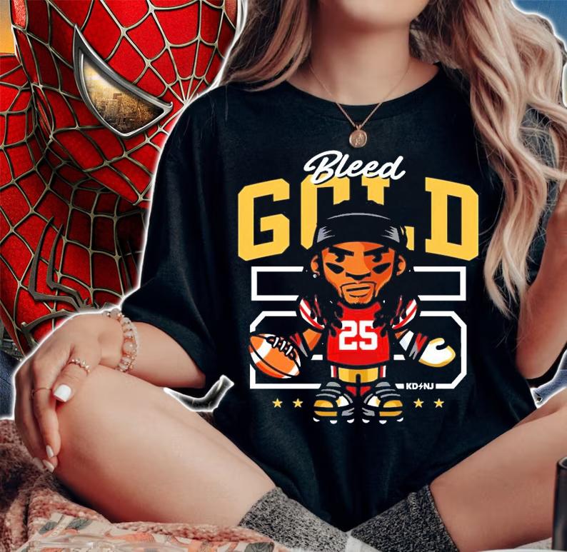 Bleed Gold football KDNJ shirt