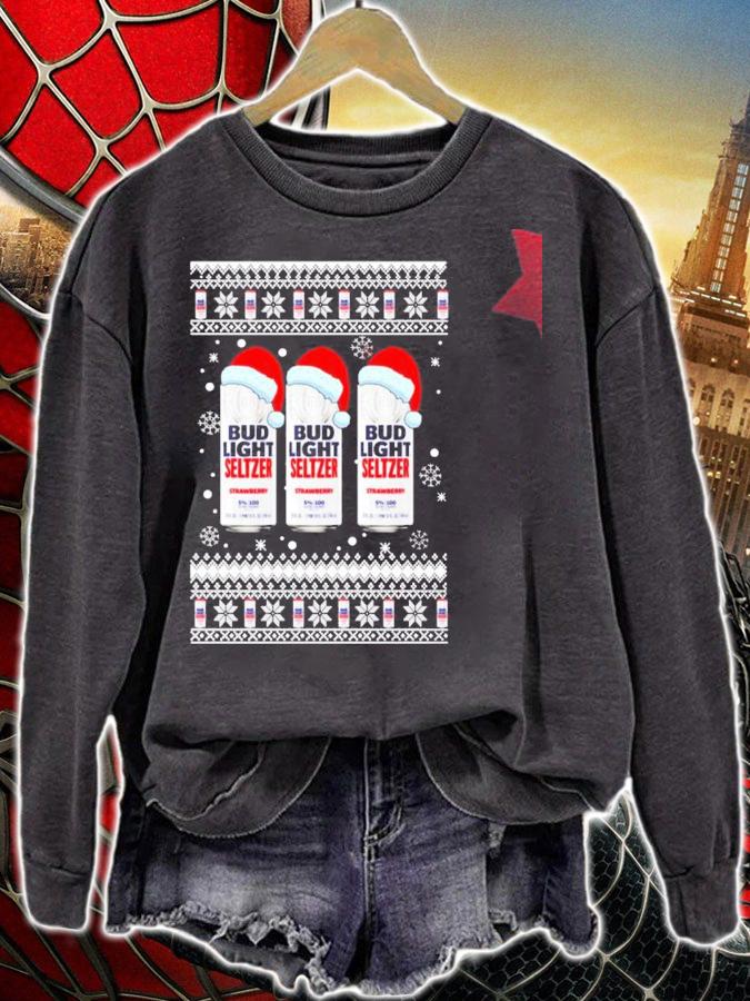 Bud Light Seltzer ugly Christmas shirt, sweater