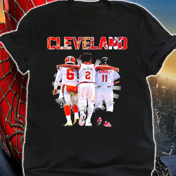 Cleveland Mayfield Sexton Ramirez signatures shirt shirt
