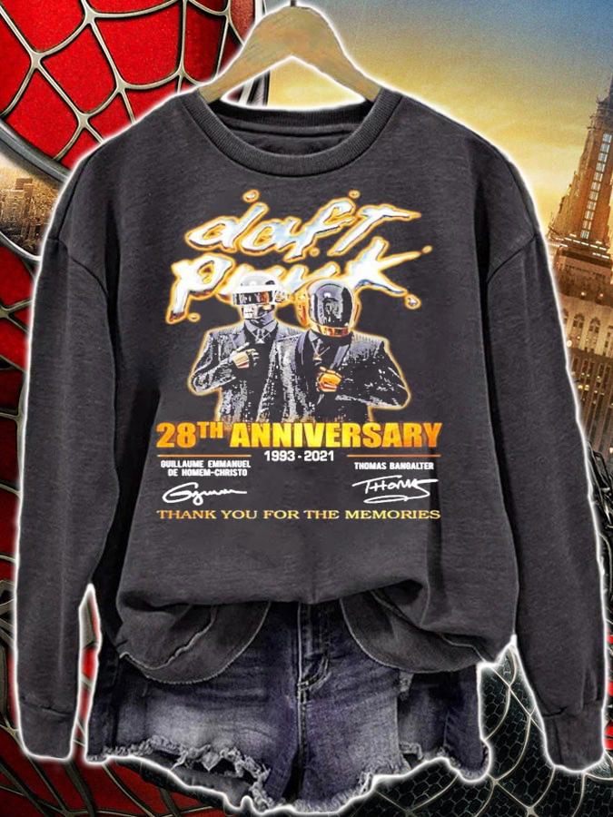 Daft Punk 28th 1993-2021 thank you for the memories shirt sweatshirt