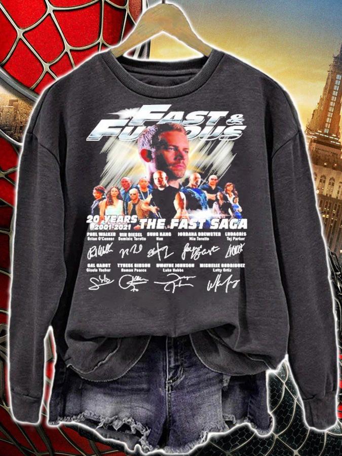 Fast and Furious 20 years 2001-2021 The Fast Saga shirt sweatshirt