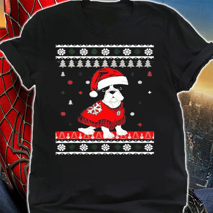 French Bulldog Hat Christmas Dog 2021 T-Shirt shirt