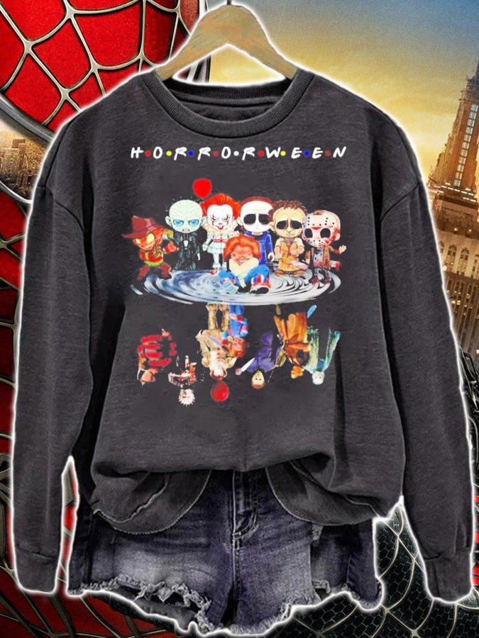 Horrorween Horror Characters chibi shirt sweatshirt