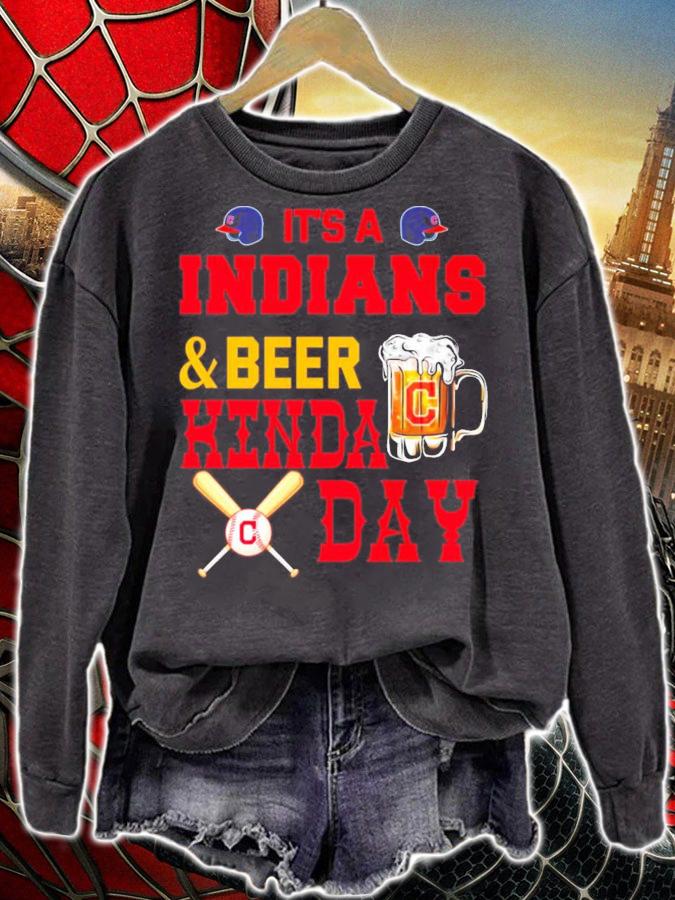 It's a Cleveland Indians and beer kinda day shirt