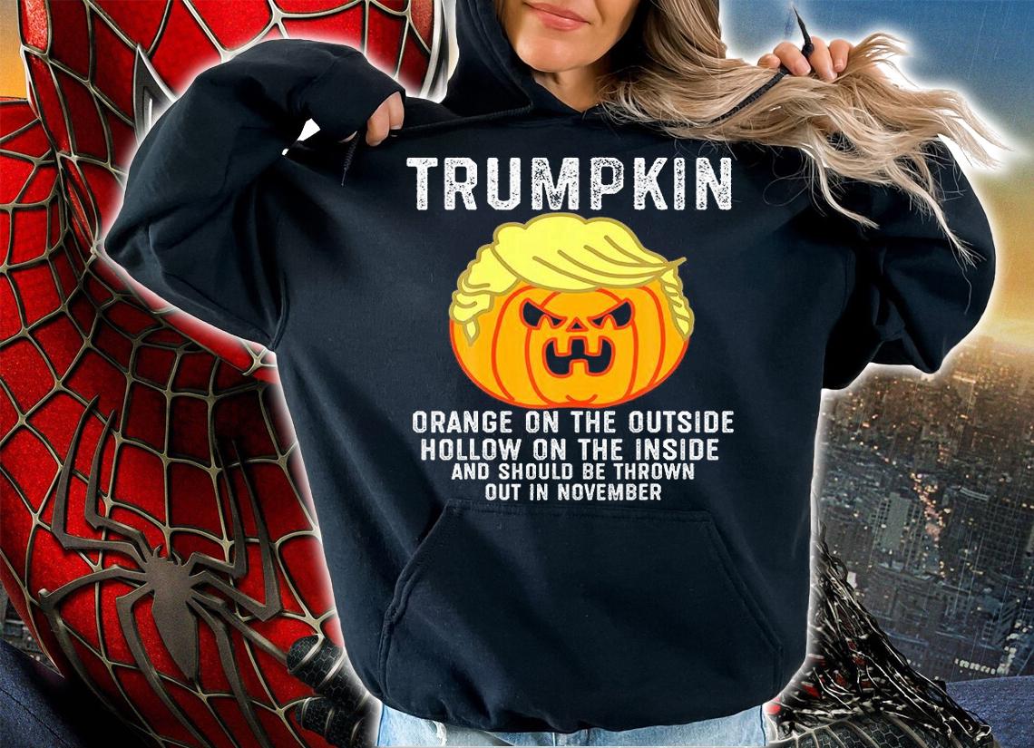 Trumpkin Orange On The Outside Hollow On The Inside And Should Be Thrown Out In November T-Shirt