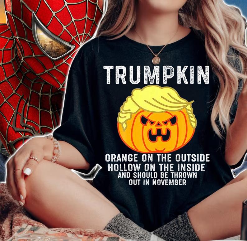 Trumpkin Orange On The Outside Hollow On The Inside And Should Be Thrown Out In November T-Shirt