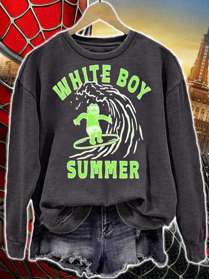 White Boy Summer frog shirt sweatshirt