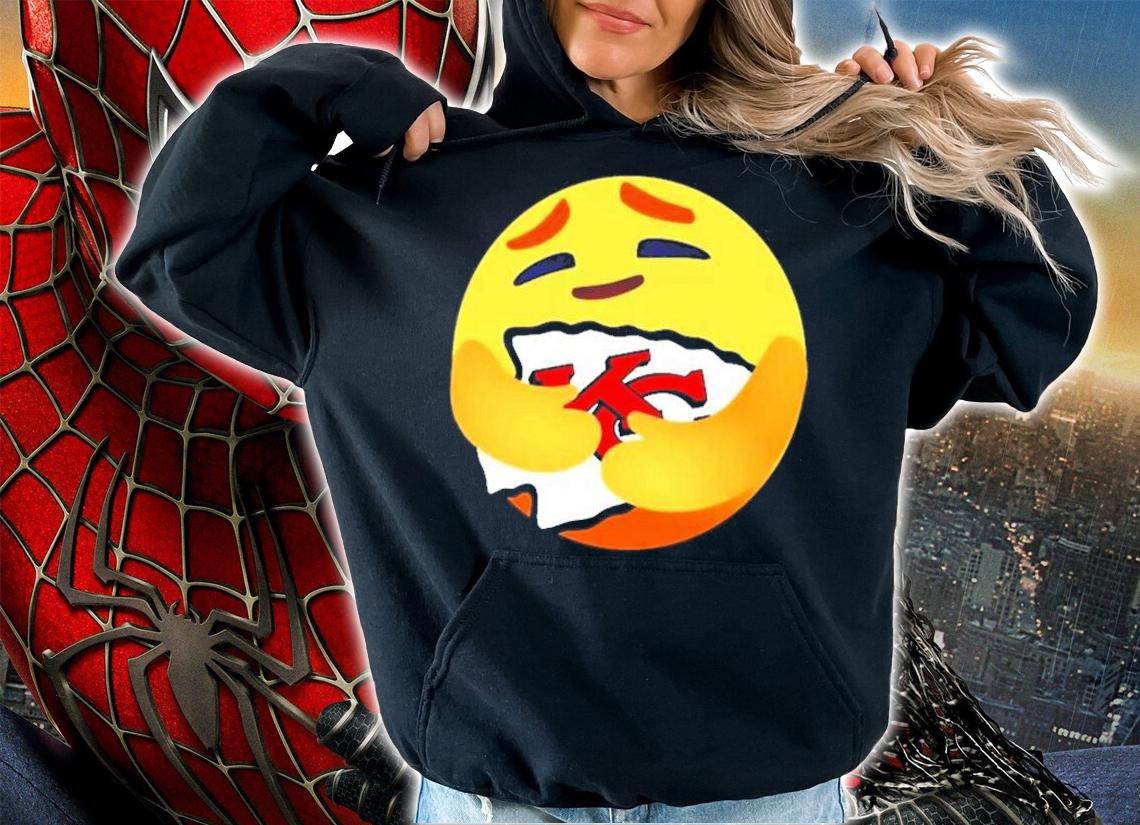 Love The Kansas City Chiefs love hug facebook care emoji NFL shirt