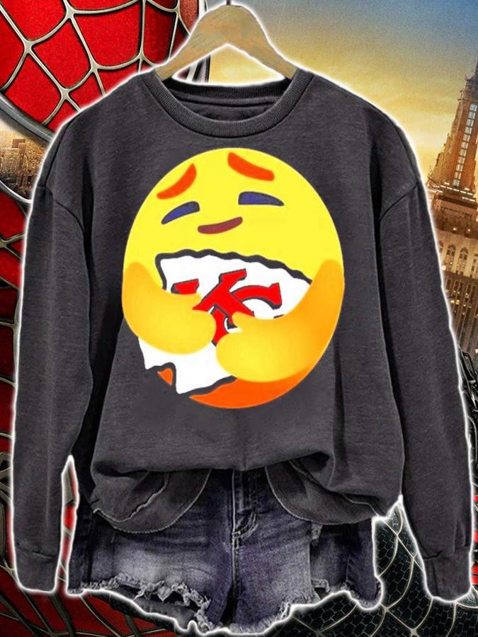 Love The Kansas City Chiefs love hug facebook care emoji NFL shirt