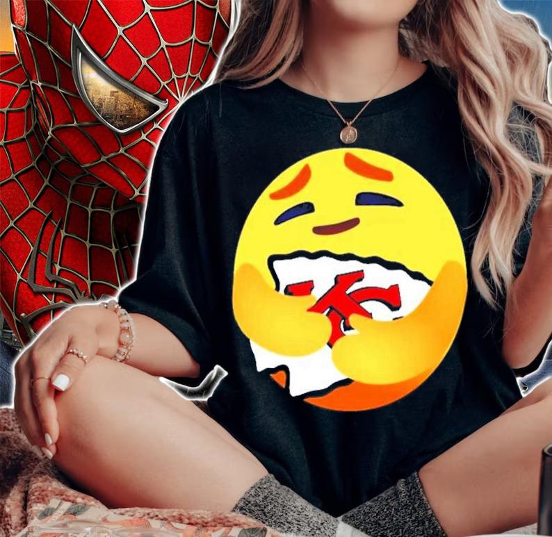 Love The Kansas City Chiefs love hug facebook care emoji NFL shirt