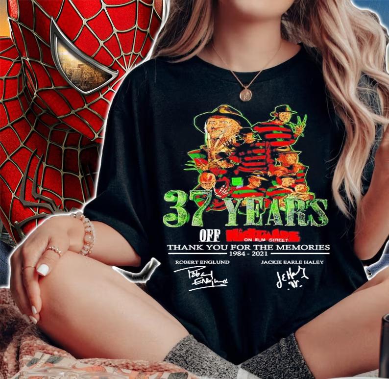 37 years of Nightmare on Elm Street thank you for the memories 1984 2021 shirt